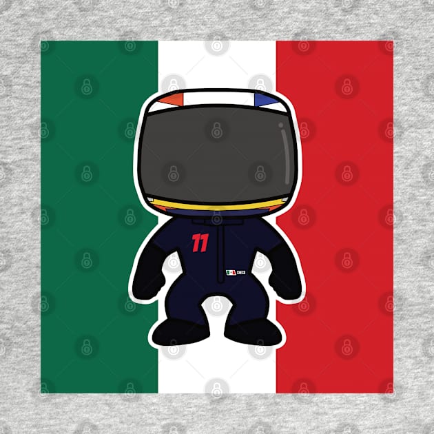 Sergio Perez Custom Bobblehead - 2022 Season Flag Edition by GreazyL